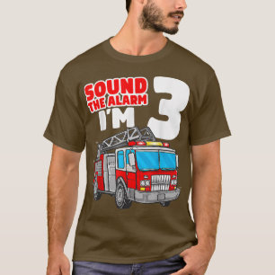 T-shirt Camion d'incendie 3 ans pompier 3e anniversaire ga