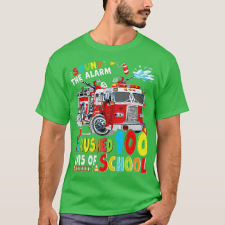 T-shirt Camion d'incendie J'ai écrasé 100 jour de l'équipe