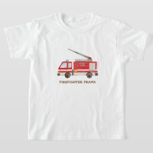 T-shirt Camion d'incendie pour moteur à incendie