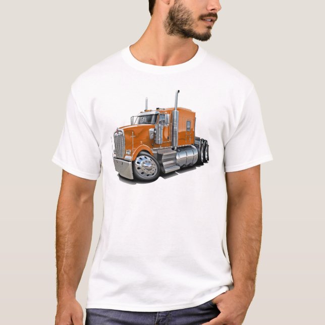 T-shirt Camion d'orange de Kenworth w900 (Devant)