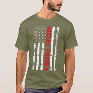 T-shirt Camion Drapeau Diesel Turbo Brothers Mécanique