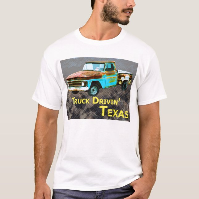 T-shirt Camion Drivin le Texas (Devant)