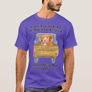 T-shirt Camion Driving Dog Nova Scotia Duck Tolling Retrie