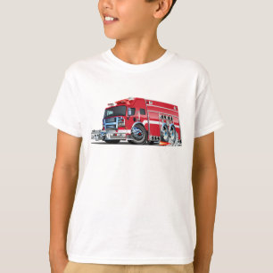 T-shirt Camion-feu de dessin