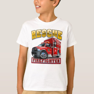 T-shirt Camion-feu de dessin