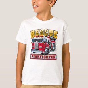 T-shirt Camion-feu de dessin