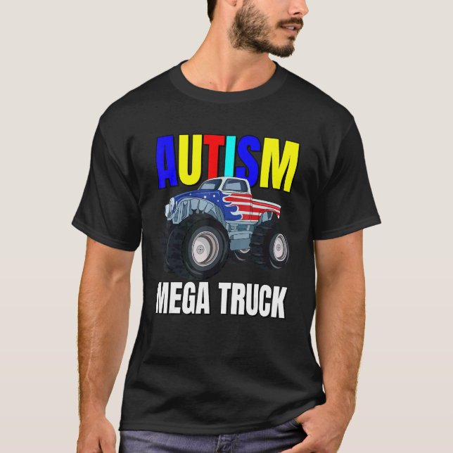 T-shirt Camion géant de l'autisme (Devant)