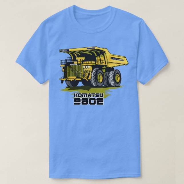 T-shirt Camion minier Komatsu 980E (Design devant)