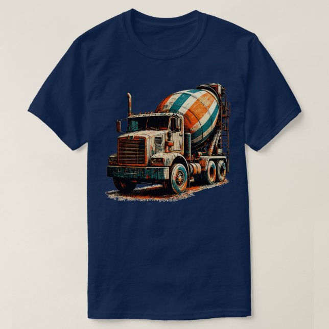 T-shirt Camion Mixer en béton 2 (Design devant)