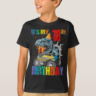 T-shirt Camion Monster 18 ans adolescent 18e anniversaire