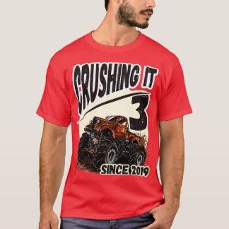 T-shirt Camion Monster 3e anniversaire 8
