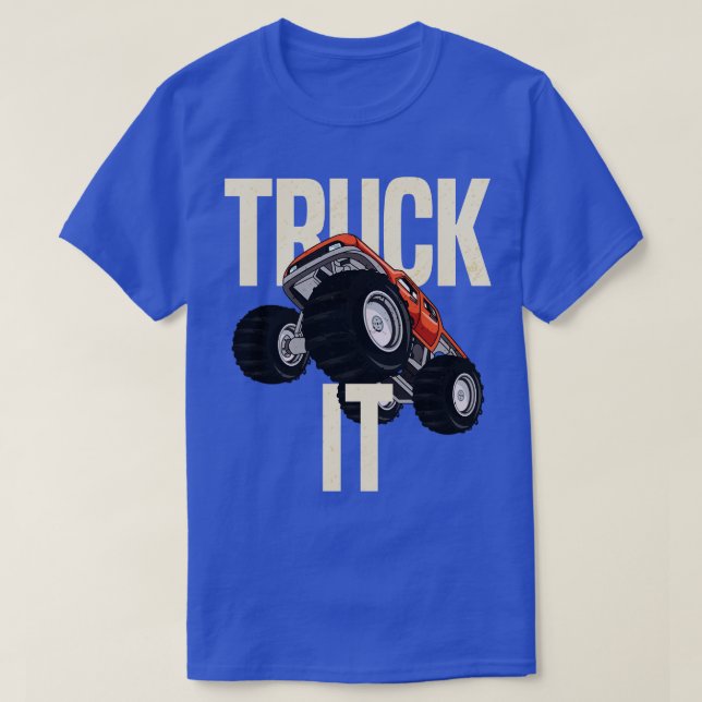 T-shirt Camion Monster 4x4 Camion Camion Cowboy C (Design devant)