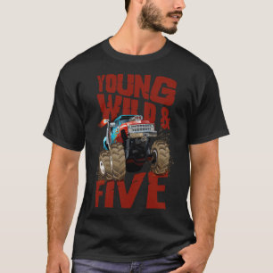 T-shirt Camion Monster 5e anniversaire Camion Anniversaire