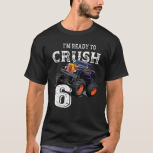 T-shirt Camion Monster 6e anniversaire Garçons Je suis prê