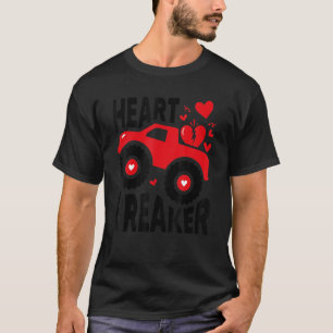 T-shirt Camion Monster Camion Valentines Day Boys Gi
