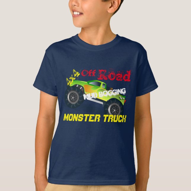T-shirt Camion Monster cool hors route (Devant)