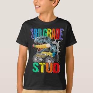 T-shirt Camion Monster de 3e année Dinosaure