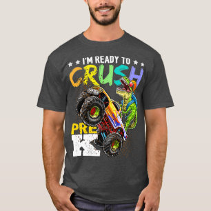 T-shirt Camion Monster de dinosaure pré-K de broyage Retou