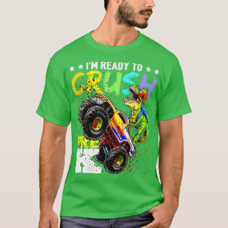 T-shirt Camion Monster de dinosaure pré-K de broyage Retou