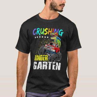 T-shirt Camion Monster Dinosaur de jardin d'enfants en rui