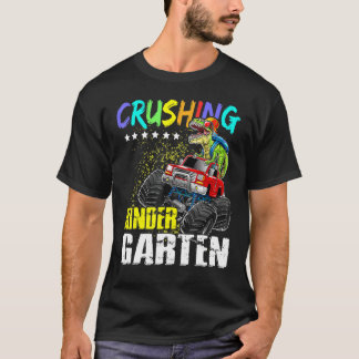 T-shirt Camion Monster Dinosaur de jardin d'enfants en rui