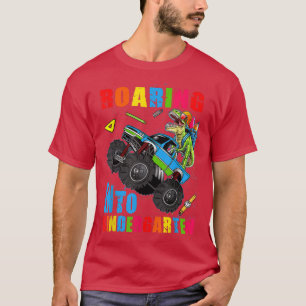 T-shirt Camion Monster Dinosaur de jardin d'enfants en rui