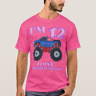 T-shirt Camion Monster Enfants 12 ans 12e anniversaire Gar