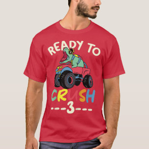 T-shirt Camion Monster Enfants 3e anniversaire Je suis prê