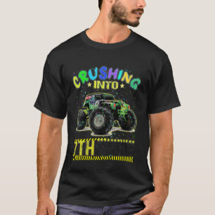 T-shirt Camion Monster Enfants 7e année Prêt à écraser