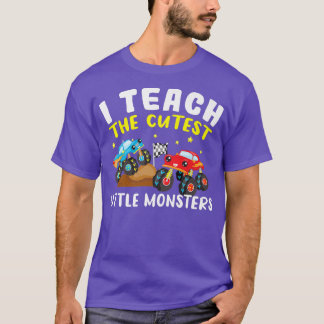 T-shirt Camion Monster J'Enseigne Les Petits Monstres Les