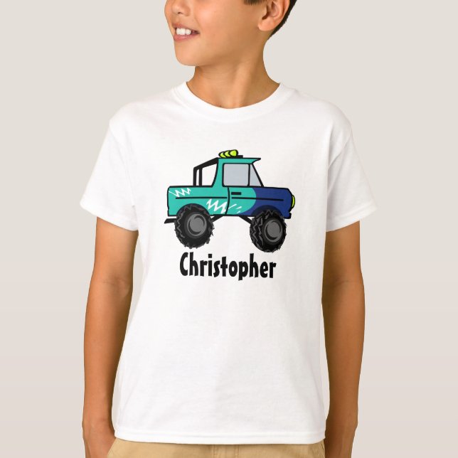 T-shirt Camion Monster/ Personnalisable (Devant)