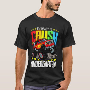 T-shirt Camion Monster Pour Enfants Prêt À Écraser Le Jard