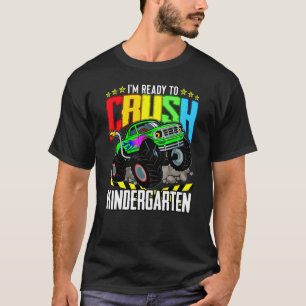 T-shirt Camion Monster Prêt À Écraser La Maternelle Retour