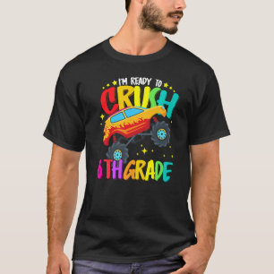 T-shirt Camion Monster Prêt À Écraser La Sixième Année Ret