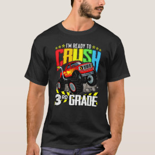 T-shirt Camion Monster Prêt À Écraser Troisième Classe Ret