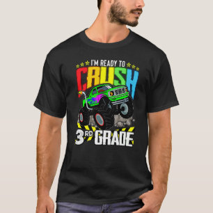 T-shirt Camion Monster Prêt À Écraser Troisième Classe Ret