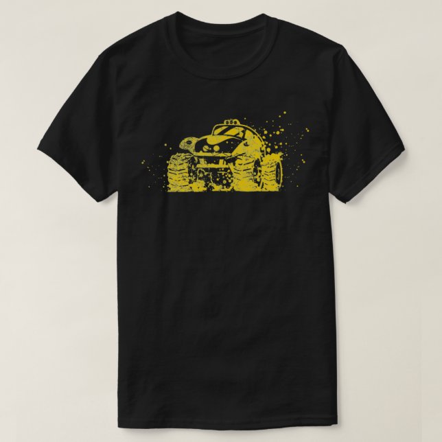 T-shirt Camion Monster Terrain jaune 2 (Design devant)