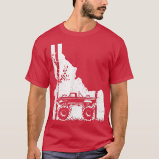T-shirt Camion Monster vintage - Idaho hors-route de l'art