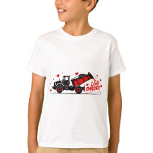 Camion monstre Carburant Saint Valentin Tee