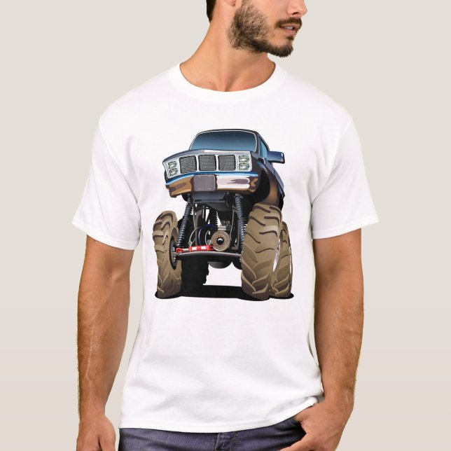 T-shirt Camion monstre de dessin animé (Devant)