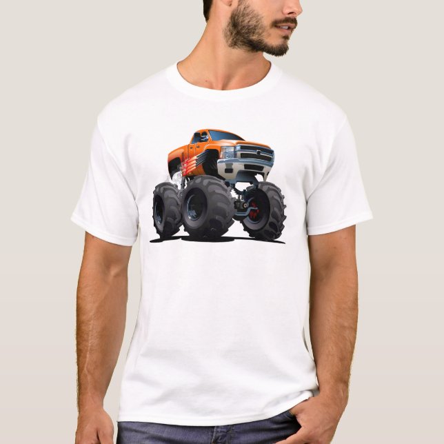 T-shirt Camion monstre de dessin animé (Devant)