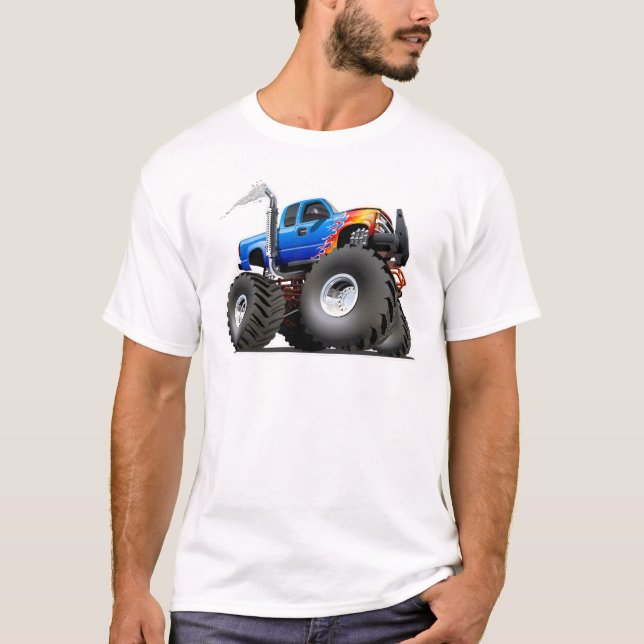 T-shirt Camion monstre de dessin animé (Devant)