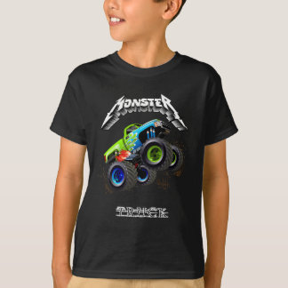 T-shirt Camion monstre de dessin animé