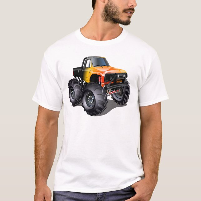 T-shirt Camion monstre de dessin animé (Devant)