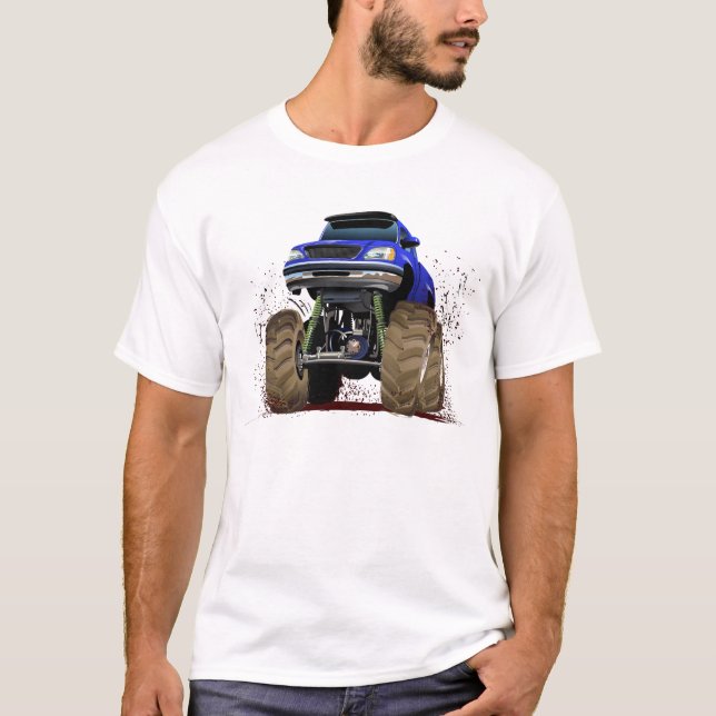 T-shirt Camion monstre de dessin animé (Devant)