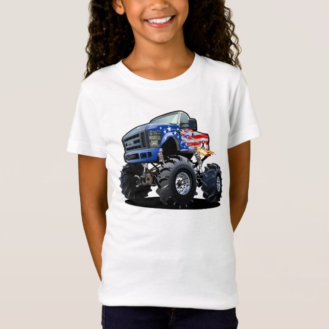 T-Shirt Camion monstre de dessin animé (Devant)