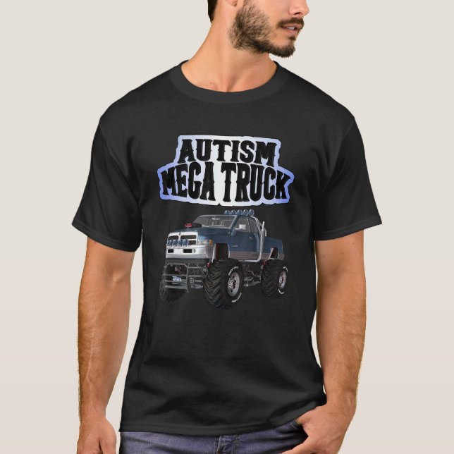 T-shirt Camion Monstre de l'Autisme (Devant)