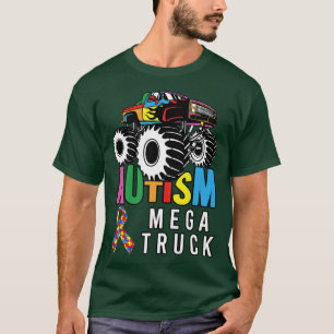 T-shirt Camion Monstre de l'Autisme - Mega Truck75