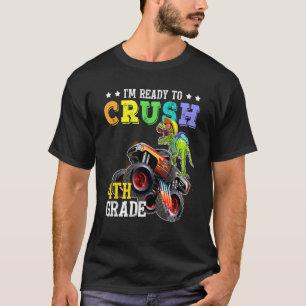 T-shirt Camion Monstre Dinosaure 4e grade de broyage Retou