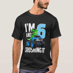 T-shirt Camion Monstre Dinosaure I m 6 Et Le Croiser 6e B